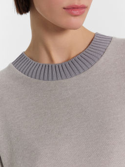 Свитшот женский серый средне -серый меланж 4425-В 122996 - Mark formelle фото 5