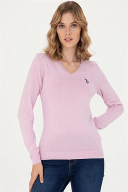 U. S. Polo Assn Женский базовый свитер с v-образным вырезом Магнолия - U.s. polo assn фото 3