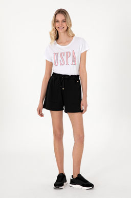 Kad_n Beyaz Bisiklet Yaka Ti__rt Sepette S_rpriz _ndirim - U.s. polo assn фото 11