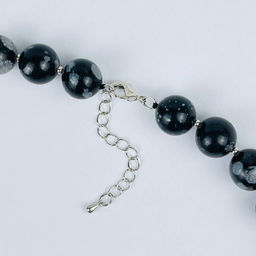 Колье из снежного Обсидиана - Радуга самоцветов фото 3