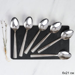 Ложка столовая 6 штук Серебро Сюита / MJT91 /уп 100/410 17