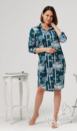 Халат "Сонет" бирюза Цвет:как на фото