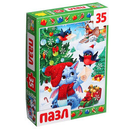 Цена за 2 шт. Пазл Дракончик, 35 деталей