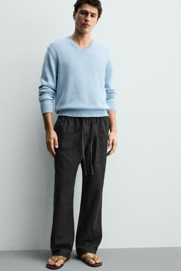 PANTAL?N CINTURA JOGGER RELAXED FIT / Negro