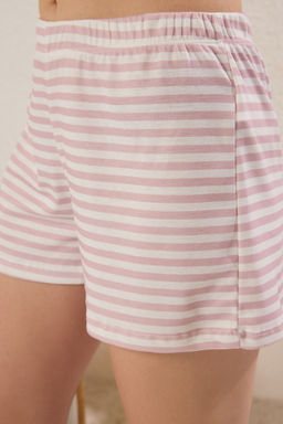 Mavi F?rf?rl? ve Baglamal? Fitilli Sortlu Orme Pijama Tak?m? THMSS25PT00332 - Trendyolmilla фото 5