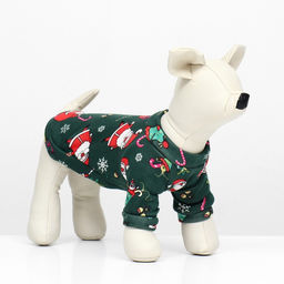 Кофта новогодняя для животных Подарки, размер XS, зелёный (ДС 20, ОШ 22, ОГ 30 см) - Simaland фото 2