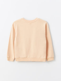 Bisiklet Yaka Bask?l? Uzun Kollu K?z ?ocuk Sweatshirt - Waikiki фото 2