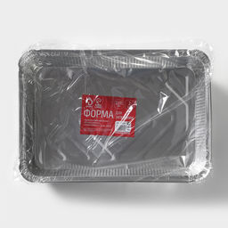 Цена за 2 шт. Формы для выпечки и запекания Доляна, набор 2 шт., 2.235 л, 31215.5 см, фольга, серебристые  фото 7