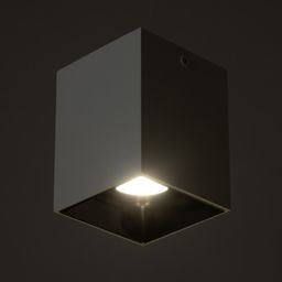 Светильник «Кубик» LED 4000К 10 Вт DIM220 белый кофе 7.5×7.5×9.5 см
