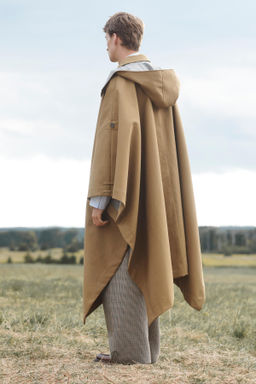 CONTRAST CHECK WATER-REPELLENT PONCHO LIMITED EDITION - Zara фото 3