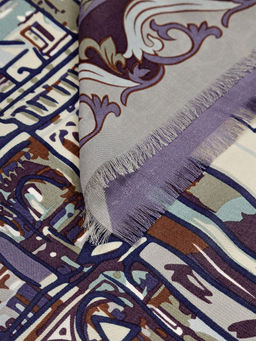 Платок жен. шелк+шерсть+мод 120х120 E16-7273-09 - Eleganzza фото 3