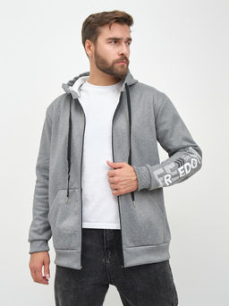 Толстовка муж. Дэнди 3-х нитка начес серый