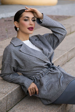 Пальто-пиджак (ткань: драп) - Lt collection фото 19