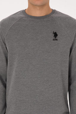 Erkek Antrasit Melanj Basic Sweatshirt - U.s. polo assn фото 13