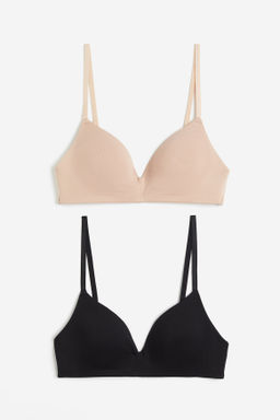 Pack de 2 sujetadores de algod?n sin aros - H&m фото 8