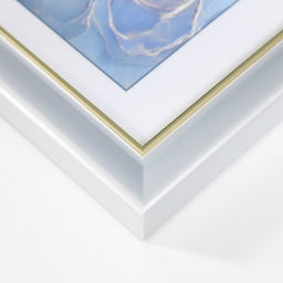 Цена за 2 шт. Фоторамка пластик "Офис 8" 10х15 см, серебро (пластиковый экран)