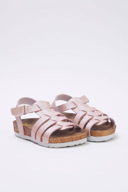 Trendyol Shoes Pembe Parlak C?rt Bantl? Buyuk/Kucuk K?z Cocuk Kids Sandalet TAKSS25SD00012 - Trendyolmilla фото 3
