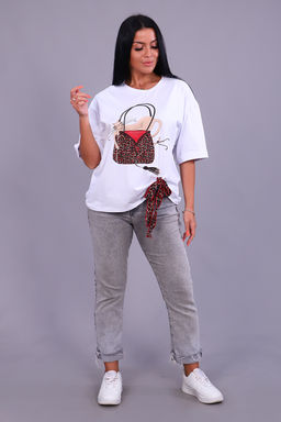 Футболка Натали 24884 оверсайз из кулирки пенье с лайкрой фото 3