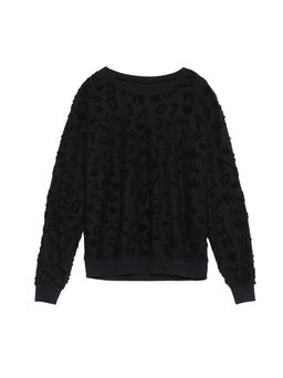 CONTE Ультрамягкий свитшот из фактурного трикотажа LD 1050 black