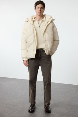 TRENDYOL MAN Siyah Unisex Oversize Fit Ic Ask?l? K?sl?k Sisme Mont TMNAW25MO00024 - Trendyolmilla фото 11