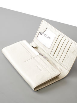 LACCOMA кошелек LA-1071-светло-бежевый натуральная кожа  фото 4