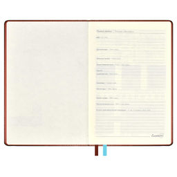 Ежедневник недатированный ESCALADA, А5, 160 л., арт. 63973/ 15 САРИФ КОРИЧНЕВЫЙ  фото 5