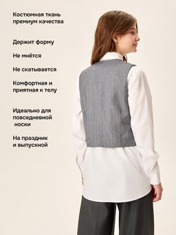 Жилет 9ш72026 серая полоска