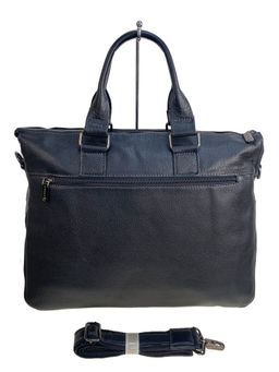Сумка-портфель мужская из натуральной кожи, цвет чёрный - Greta фото 2
