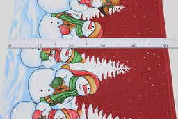 Дорожка Снеговики-озорники, ш.0.5м, хлопок-100%, 228гр/м.кв - Купава фото 3