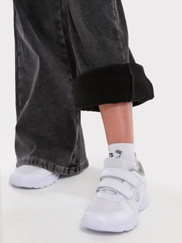 Джинсы-палаццо утеплённые для девочек - СИНЯЯ МОДА фото 2