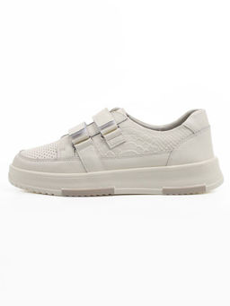 03-C138-2A LT. BEIGE Полуботинки спортивные женские (натуральная кожа)