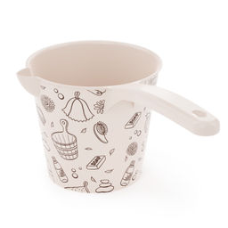 Ковш 1,5 л со сливом Русская банька, Конфетти (М8393) - Полимербыт фото 2