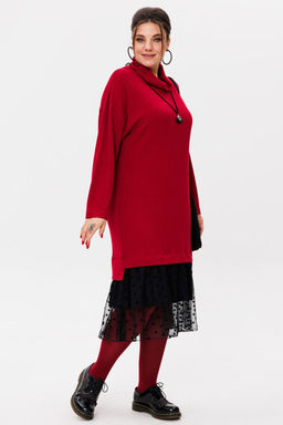 Платье ANELLI 1740 красный бархат  фото 6