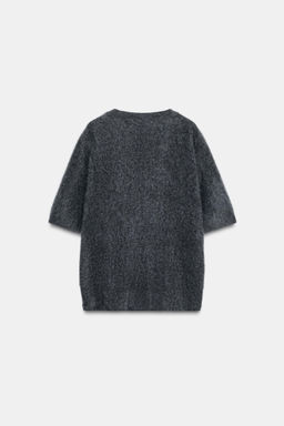 100% WOOL OVERSIZED SHORT SLEEVE JUMPER
