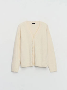 Вязаный кардиган из хлопка / Zarina  фото 8