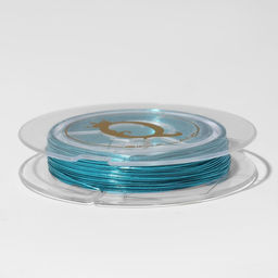 Проволока на бобине d=0.3мм, L=10м, цвет бирюзовый - Queen fair фото 2