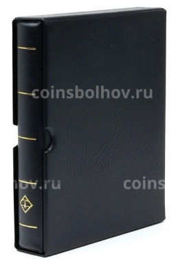 Альбом для монет без листов с защитным шубером формат Optima F Черный (LEUCHTTURM 311197)