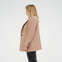 Пиджак женский MIST plus-size, размер 52, бежевый