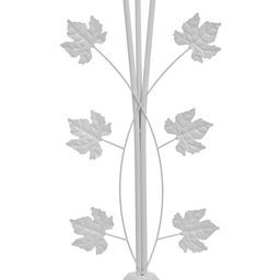 Торшер напольный BayerLux «Симпл», 3×40 Вт, E27, белый