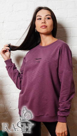 Свитшот "Relax" сирень Цвет:как на фото