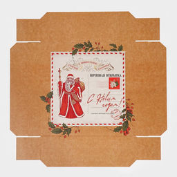 Коробка сборная Новогодняя почта, 26 х 26 х 8 см - Дарите счастье фото 6