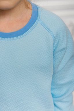 Свитшот детский из капитония голубой - Амадэль фото 3