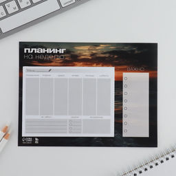 Планер на магнитах с отрывными листами, 50 л Природа