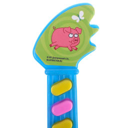 Музыкальная гитара Синий трактор, звук, свет, цвет синий  фото 5