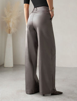 Джинсы трубы металлик прямые из эластичного денима - Vilatte фото 3