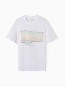 Футболка мужская MINAKU: Infinity, белая, р-р 52-54