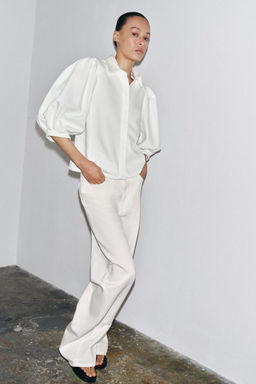 ZW COLLECTION HIGH-WAIST PALAZZO JEANS