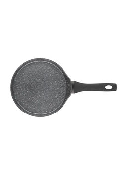 52789 GIPFEL Сковорода блинная AMBASSADOR 24 см из кованого алюминия, с антипригарным покрытием Xylan plus, с бакелитовой ручкой с покрытием Soft-touch, с индукционным дном. Толщина: 2,0/2,5мм. Цвет: черный