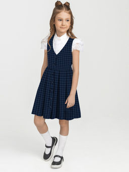 Школьный сарафан "Гимназия",синий