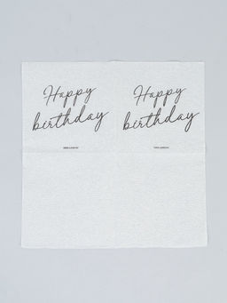 Салфетки бумажные однослойные Happy birthday, 24?24 см, 20 шт.